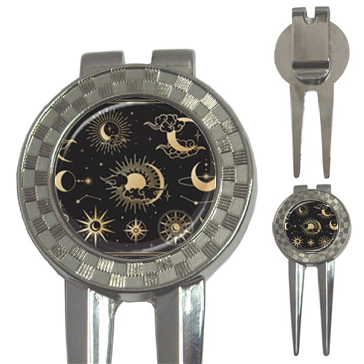 Asian-set-with-clouds-moon-sun-stars-vector-collection-oriental-chinese-japanese-korean-style 3-in-1 Golf Divots