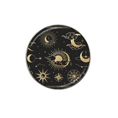 Asian-set-with-clouds-moon-sun-stars-vector-collection-oriental-chinese-japanese-korean-style Hat Clip Ball Marker by Vaneshart