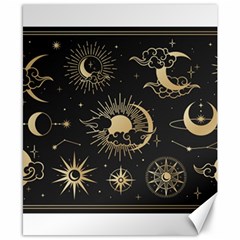 Asian-set-with-clouds-moon-sun-stars-vector-collection-oriental-chinese-japanese-korean-style Canvas 8  X 10  by Vaneshart