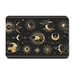 Asian-set-with-clouds-moon-sun-stars-vector-collection-oriental-chinese-japanese-korean-style Small Doormat  by Vaneshart