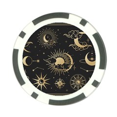 Asian-set-with-clouds-moon-sun-stars-vector-collection-oriental-chinese-japanese-korean-style Poker Chip Card Guard by Vaneshart