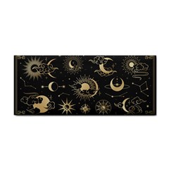 Asian-set-with-clouds-moon-sun-stars-vector-collection-oriental-chinese-japanese-korean-style Hand Towel by Vaneshart