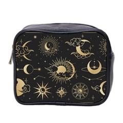 Asian-set-with-clouds-moon-sun-stars-vector-collection-oriental-chinese-japanese-korean-style Mini Toiletries Bag (two Sides) by Vaneshart