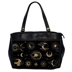 Asian-set-with-clouds-moon-sun-stars-vector-collection-oriental-chinese-japanese-korean-style Oversize Office Handbag by Vaneshart