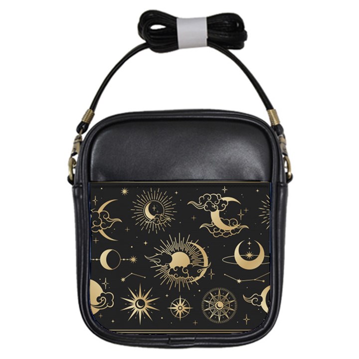 Asian-set-with-clouds-moon-sun-stars-vector-collection-oriental-chinese-japanese-korean-style Girls Sling Bag