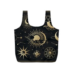 Asian-set-with-clouds-moon-sun-stars-vector-collection-oriental-chinese-japanese-korean-style Full Print Recycle Bag (s) by Vaneshart