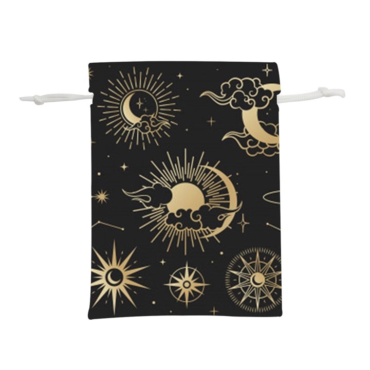 Asian-set-with-clouds-moon-sun-stars-vector-collection-oriental-chinese-japanese-korean-style Lightweight Drawstring Pouch (M)