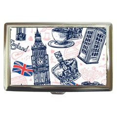 London-seamless-pattern Cigarette Money Case by Vaneshart