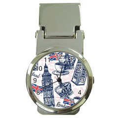 London-seamless-pattern Money Clip Watches by Vaneshart