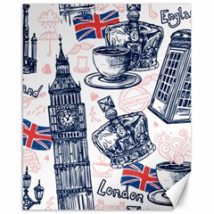 London-seamless-pattern Canvas 16  X 20  by Vaneshart