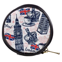 London-seamless-pattern Mini Makeup Bag