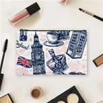 London-seamless-pattern Cosmetic Bag (Medium) Front