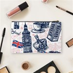 London-seamless-pattern Cosmetic Bag (Medium) Back