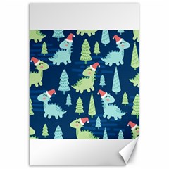 Cute-dinosaurs-animal-seamless-pattern-doodle-dino-winter-theme Canvas 20  X 30  by Vaneshart