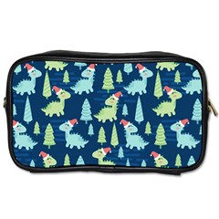 Cute-dinosaurs-animal-seamless-pattern-doodle-dino-winter-theme Toiletries Bag (two Sides) by Vaneshart