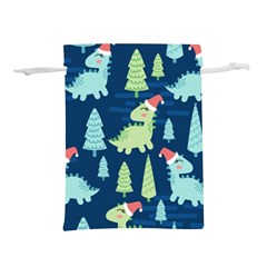 Cute-dinosaurs-animal-seamless-pattern-doodle-dino-winter-theme Lightweight Drawstring Pouch (s)