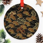 Oriental-traditional-seamless-pattern Ornament (Round) Front