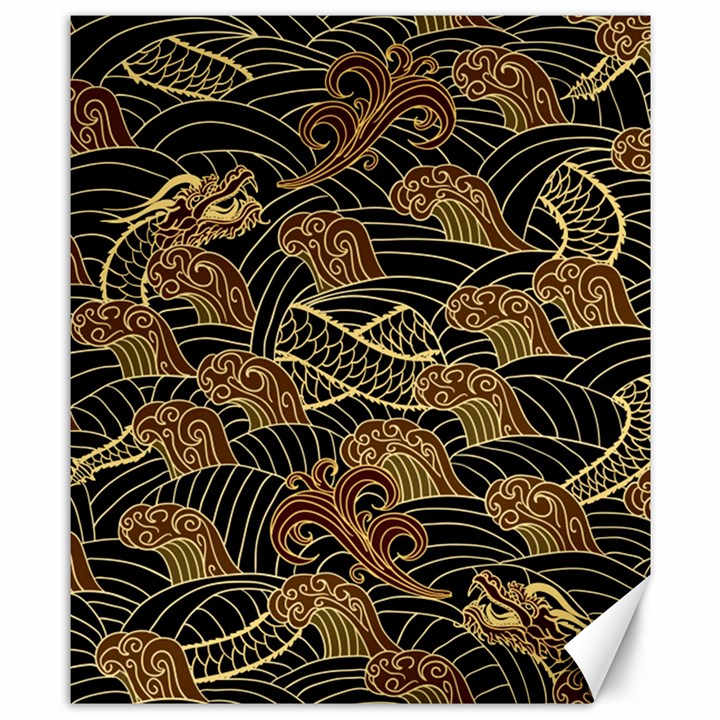 Oriental-traditional-seamless-pattern Canvas 8  x 10 