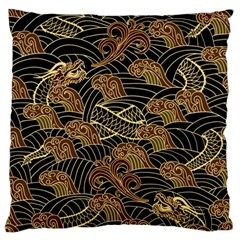 Oriental-traditional-seamless-pattern Large Flano Cushion Case (two Sides)