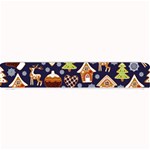 Winter-seamless-patterns-with-gingerbread-cookies-holiday-background Small Bar Mats 24 x4  Bar Mat