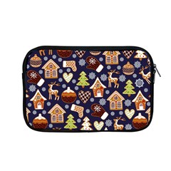 Winter-seamless-patterns-with-gingerbread-cookies-holiday-background Apple Macbook Pro 13  Zipper Case by Vaneshart