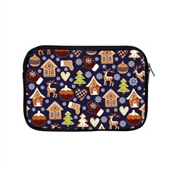 Winter-seamless-patterns-with-gingerbread-cookies-holiday-background Apple Macbook Pro 15  Zipper Case by Vaneshart