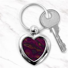 Colorful-abstract-seamless-pattern Key Chain (heart) by Vaneshart