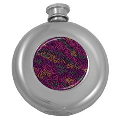 Colorful-abstract-seamless-pattern Round Hip Flask (5 Oz) by Vaneshart