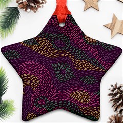 Colorful-abstract-seamless-pattern Star Ornament (two Sides) by Vaneshart