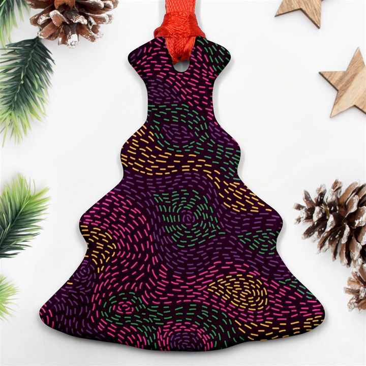 Colorful-abstract-seamless-pattern Christmas Tree Ornament (Two Sides)