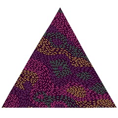 Colorful-abstract-seamless-pattern Wooden Puzzle Triangle by Vaneshart