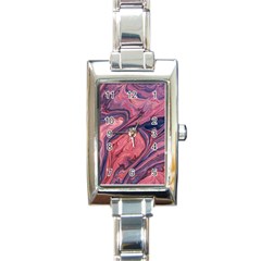 Abstract-colorful-painting-background-closeup Rectangle Italian Charm Watch