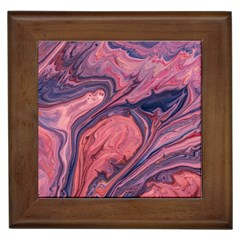 Abstract-colorful-painting-background-closeup Framed Tile