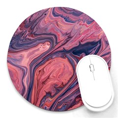 Abstract-colorful-painting-background-closeup Round Mousepads