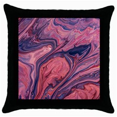 Abstract-colorful-painting-background-closeup Throw Pillow Case (Black)