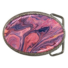 Abstract-colorful-painting-background-closeup Belt Buckles