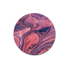 Abstract-colorful-painting-background-closeup Magnet 3  (Round)