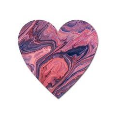 Abstract-colorful-painting-background-closeup Heart Magnet