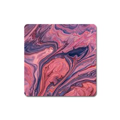 Abstract-colorful-painting-background-closeup Square Magnet