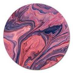 Abstract-colorful-painting-background-closeup Magnet 5  (Round)