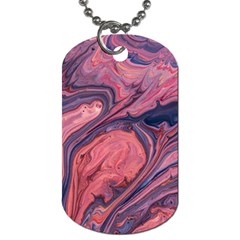 Abstract-colorful-painting-background-closeup Dog Tag (One Side)