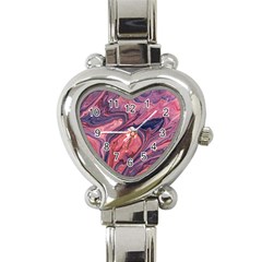 Abstract-colorful-painting-background-closeup Heart Italian Charm Watch