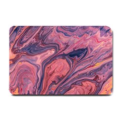 Abstract-colorful-painting-background-closeup Small Doormat 