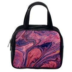 Abstract-colorful-painting-background-closeup Classic Handbag (One Side)