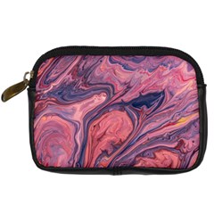 Abstract-colorful-painting-background-closeup Digital Camera Leather Case