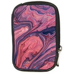 Abstract-colorful-painting-background-closeup Compact Camera Leather Case