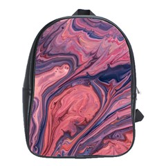 Abstract-colorful-painting-background-closeup School Bag (Large)