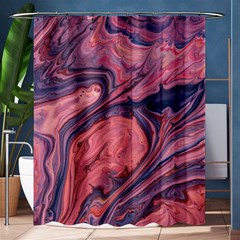 Abstract-colorful-painting-background-closeup Shower Curtain 60  x 72  (Medium) 