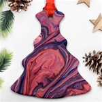 Abstract-colorful-painting-background-closeup Christmas Tree Ornament (Two Sides) Front