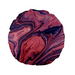 Abstract-colorful-painting-background-closeup Standard 15  Premium Round Cushions